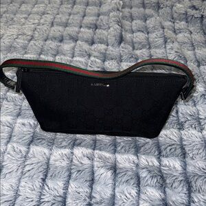 Gucci Black Monogram Shoulder Bag